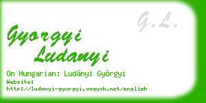 gyorgyi ludanyi business card